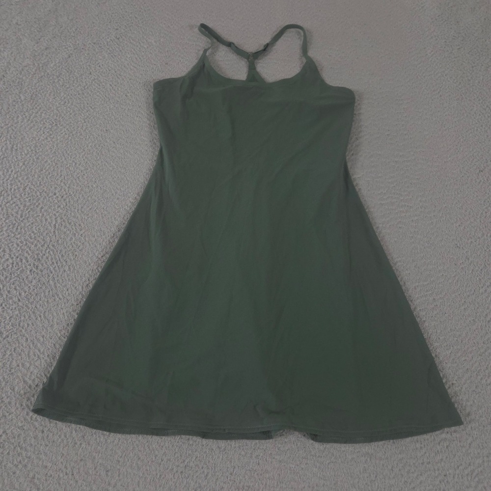 Outdoor Voices Dress Womens Small Green The Exercise Built-in Shorts Activewear